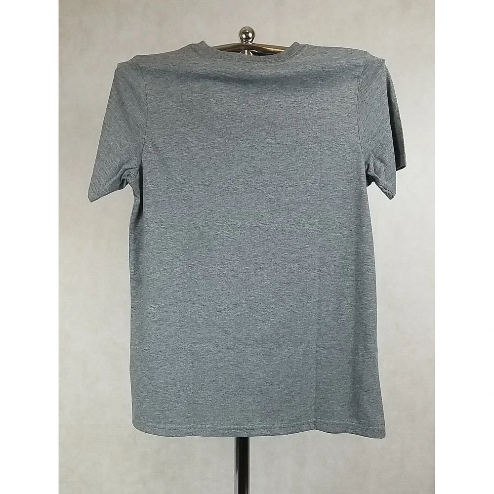 NWT Adidas Shirt Boy Size Medium Short Sleeve Gray TShirt Graphic Active Tee NEW